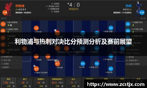 利物浦与热刺对决比分预测分析及赛前展望